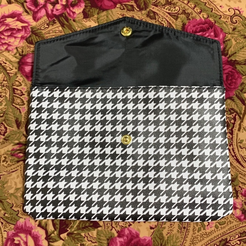 Ipsy Sparkle To Shine Houndstooth Makeup Bag ONLY - Picture 7 of 8